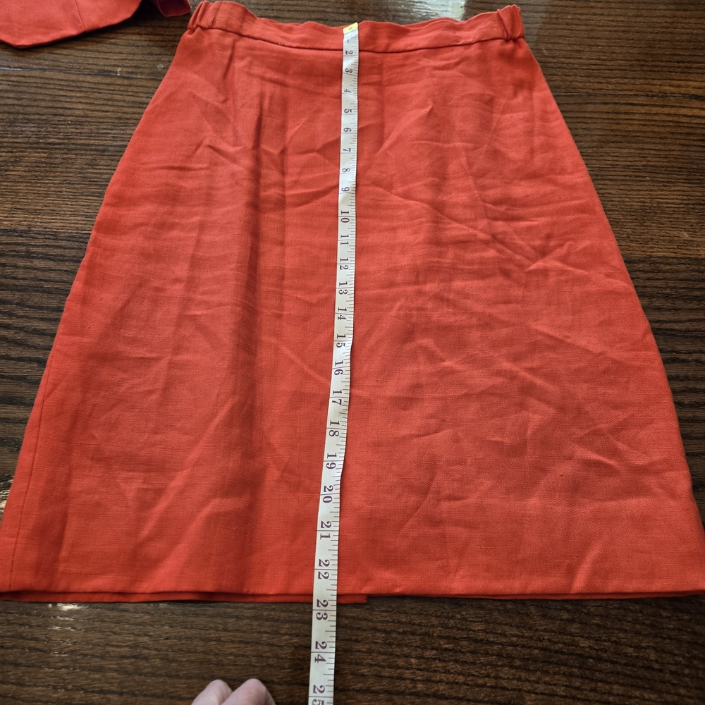Karen Nicole New York Coral Red Skirt Suit - Picture 10 of 16